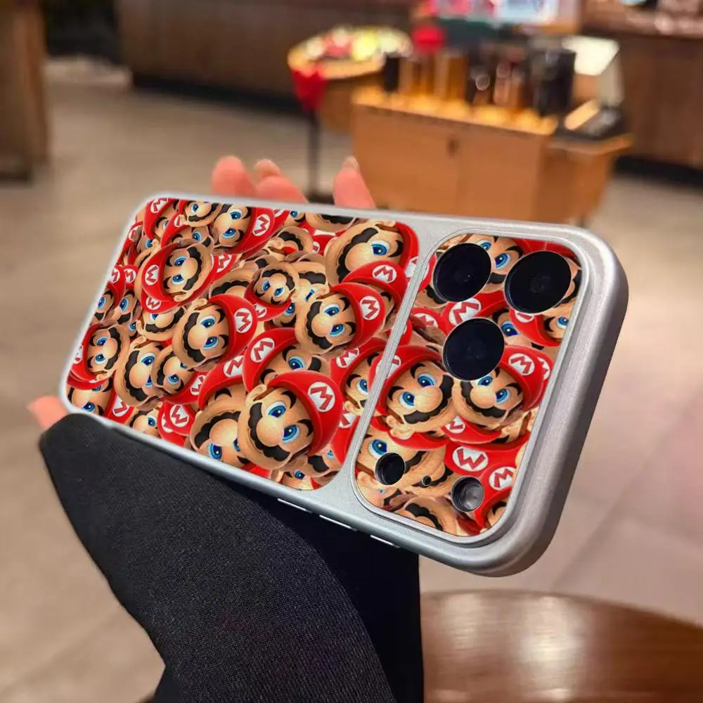Прозрачный силиконовый чехол Super M-Marios Bros с гальваническим покрытием для iPhone 17 Air, 16 E, 15, 14 Plus, 13, 12 Mini, 11 Pro Max (art.: 3920db2864e09) - 3920db2864e09