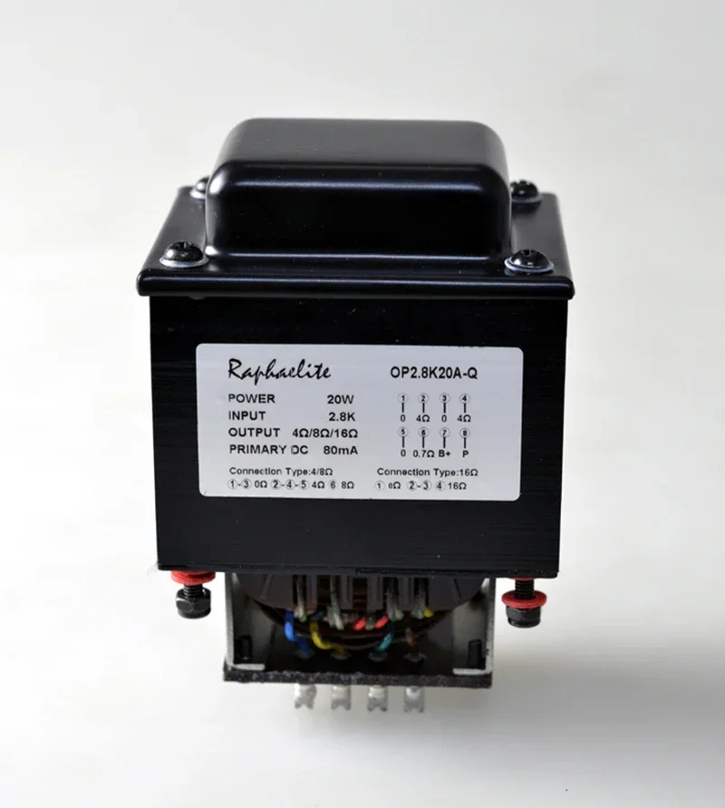 Raphaelite 20 Вт 2 8 К OP2.8K20AQ Полностью связанный односторонний выходной трансформатор