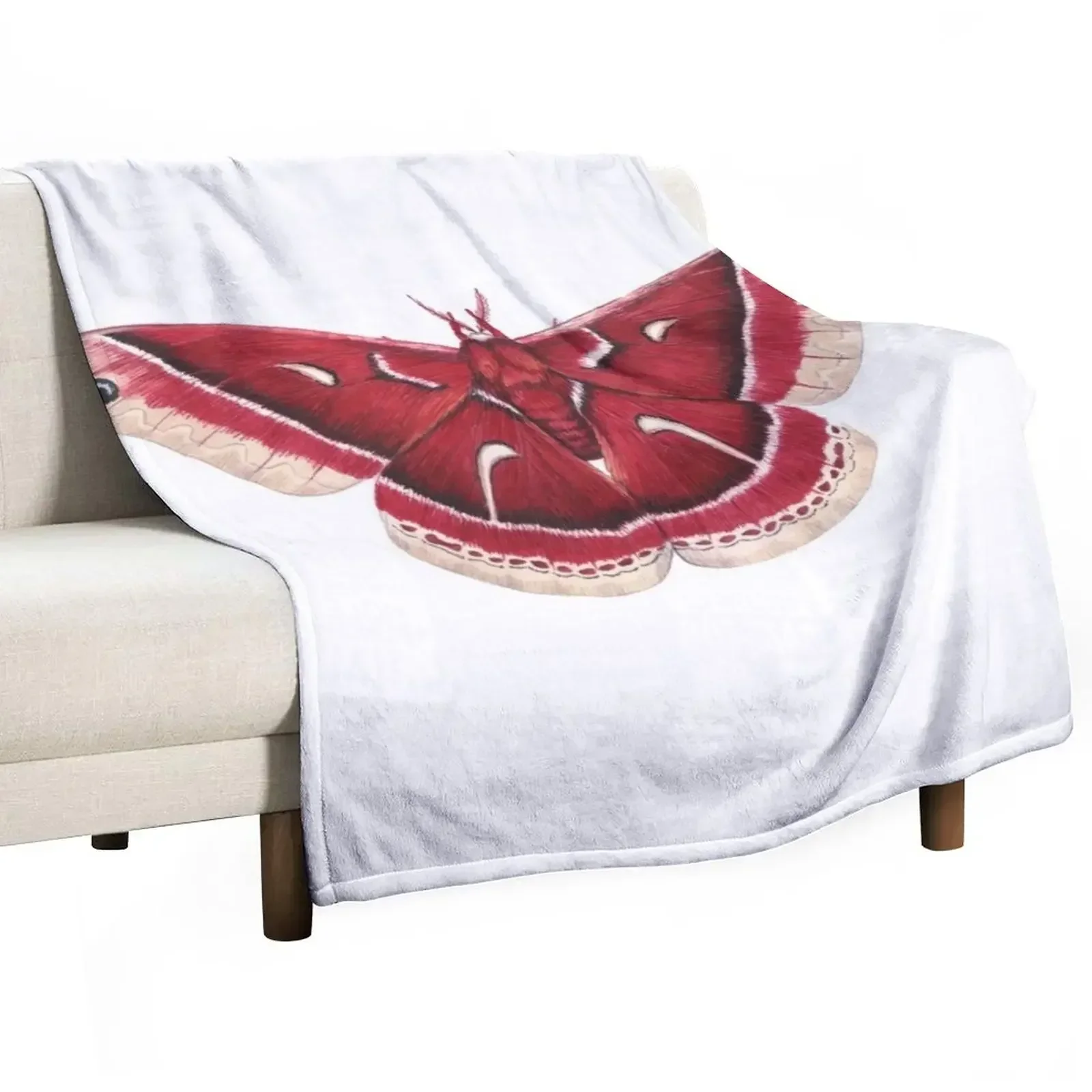 Ceanothus Silkmoth (Hyalophora euryalus) Декоративное детское мягкое большое очень одеяло