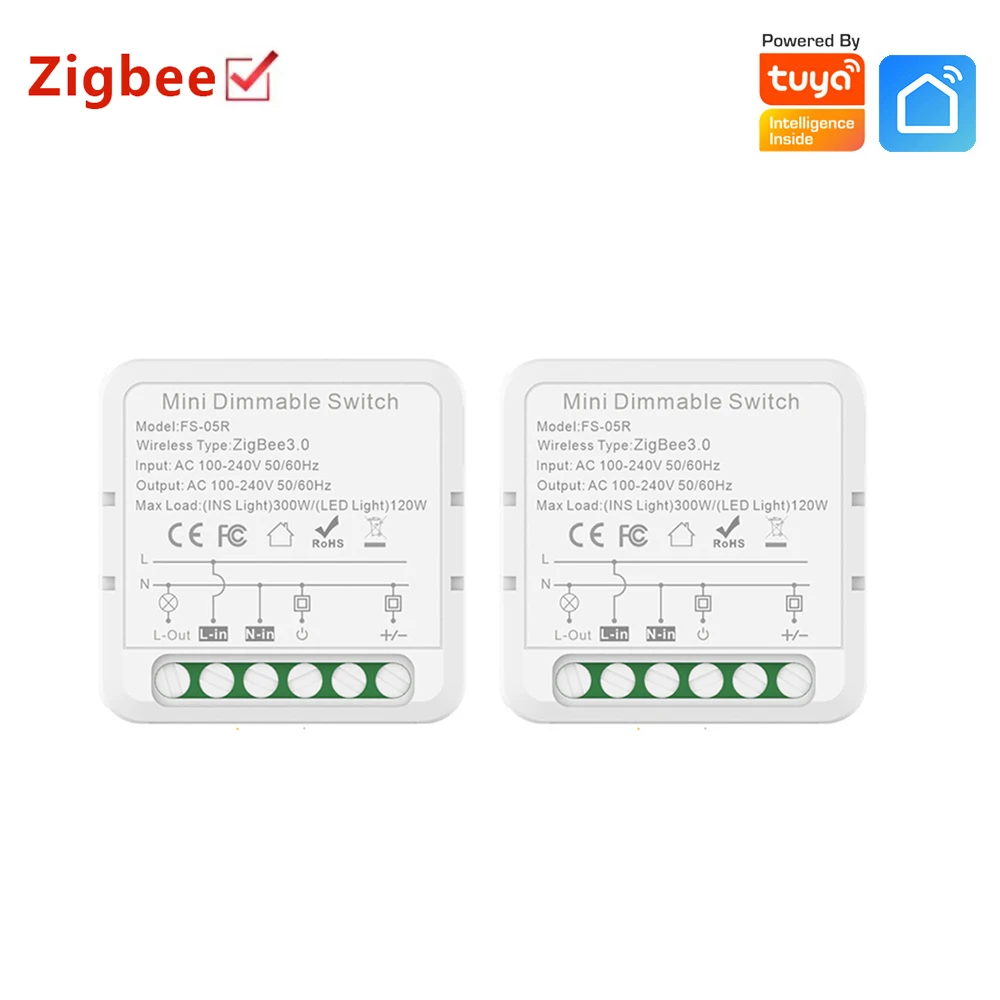 Модули диммера Tuya Smart WiFi/ZigBee, светодиодные фонари, переключатель с регулируемой яркостью, голосовое управление временем, работает с Alexa Alice Google Home