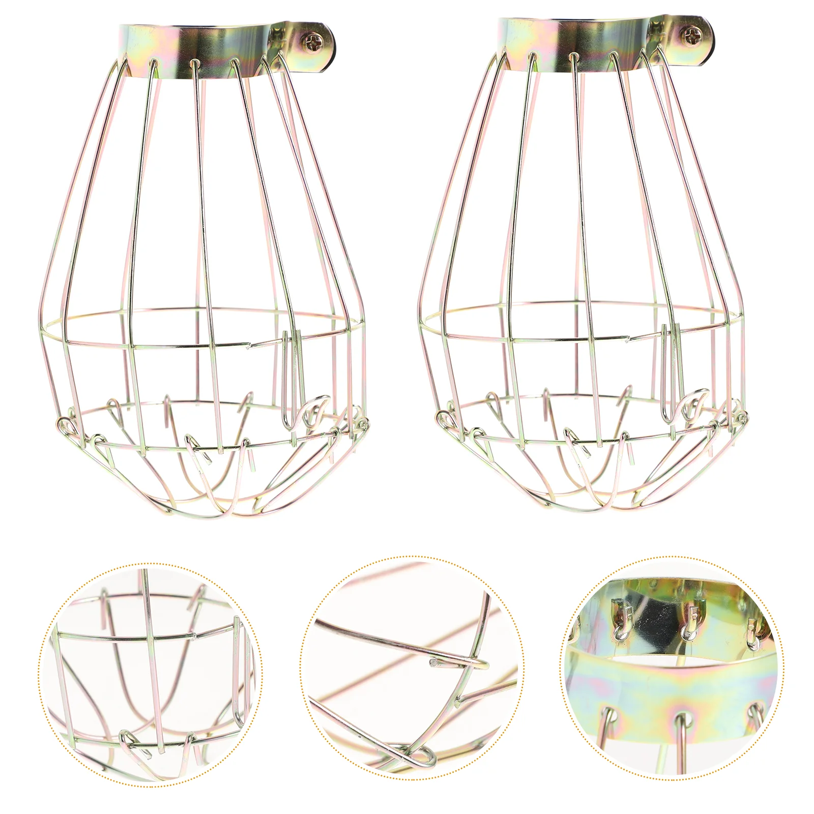 

6 Pcs Industrial Lamp Cover Lamp Cage Guard Globe Chandelier Vintage Bulb Cover Heat Lamp Bulbs Pendant Vintage Light Cage Guard