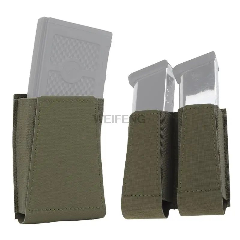 

Tactical Magazine Pouch Glock M4 AK 55.56 7.62 9mm Pistol Rifle MAG Bag Elastic Molle Holster Airsoft Hunting Accessories