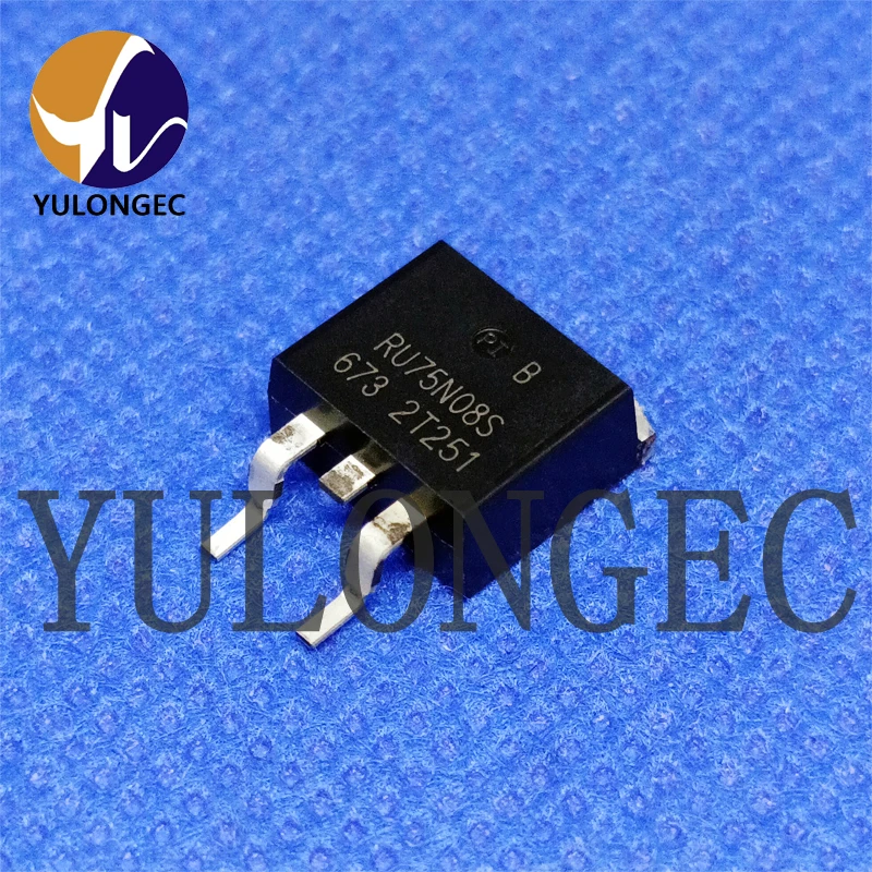 

10 шт., чип RU75N08S N-Channel Power MOSFET 80A/75V 8mohms TO-263