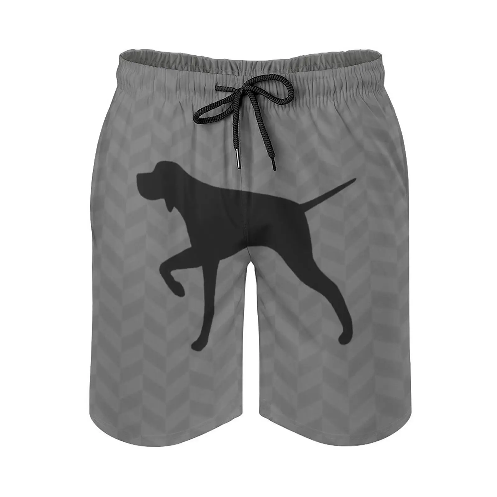 

Pointer Dog Silhouette ( S ) Surfing Beach Shorts Men's Boardshorts Patchwork Surf Swim Short Pants Pointer Dog Pets Point