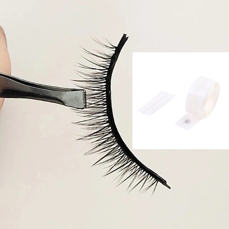 

38 Pcs / 1m Reusable Self-Adhesive Glue-Free Eyelash Glue Strip False Eyelashes Makeup Eyelash Glue Strip