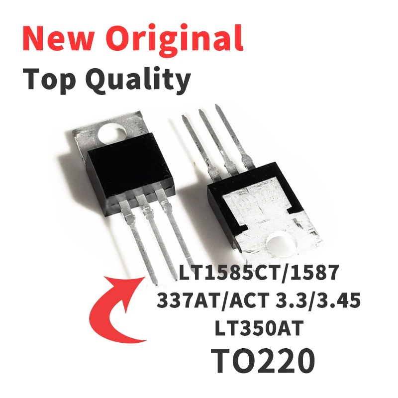 

Оригинальный оригинальный чип LT337AT LT1587CT-3.45 LT1587CT LT1587CT-3.3 LT1585CT LT1585ACT LT350AT TO220, чип IC, 1 шт.