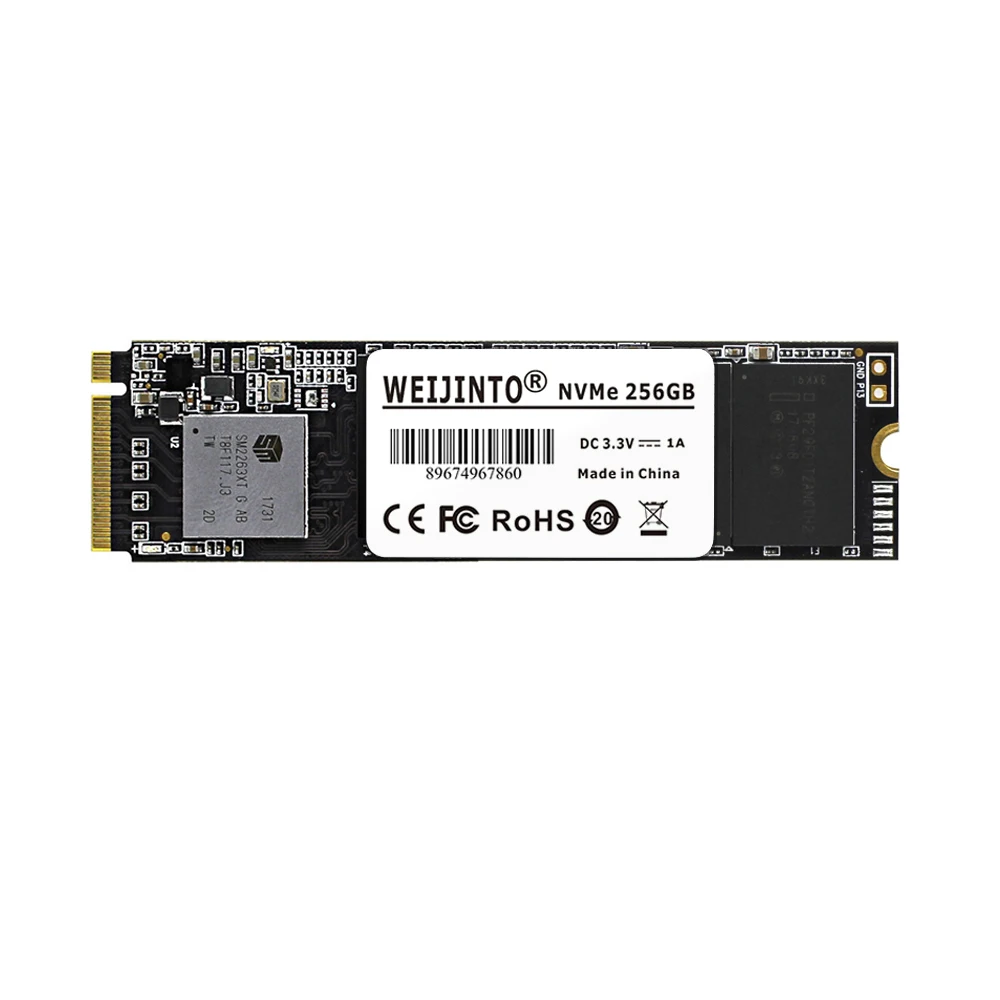 Внутренний жесткий диск WEIJINTO M2 NVMe SSD 512 ГБ 256 M.2 PCIe для ноутбука настольного