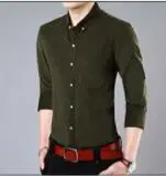 

2023HOTSpring/fall 2018 new solid color business shirt for middle-aged men long sleeve lapel for men DY-237