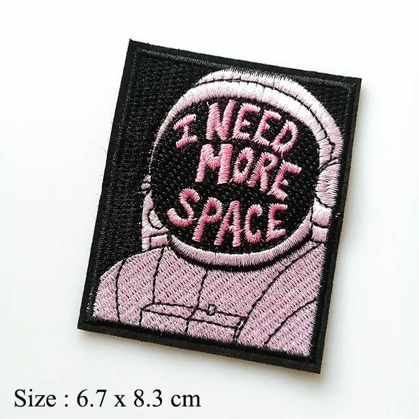 2 шт., патчи с вышивкой космонавта