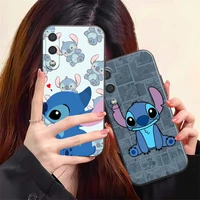 disney cute stitch phone case for samsung galaxy a01 a02 a10 a10s a20 a22 4g 4g 5g a31 back soft silicone cover carcasa