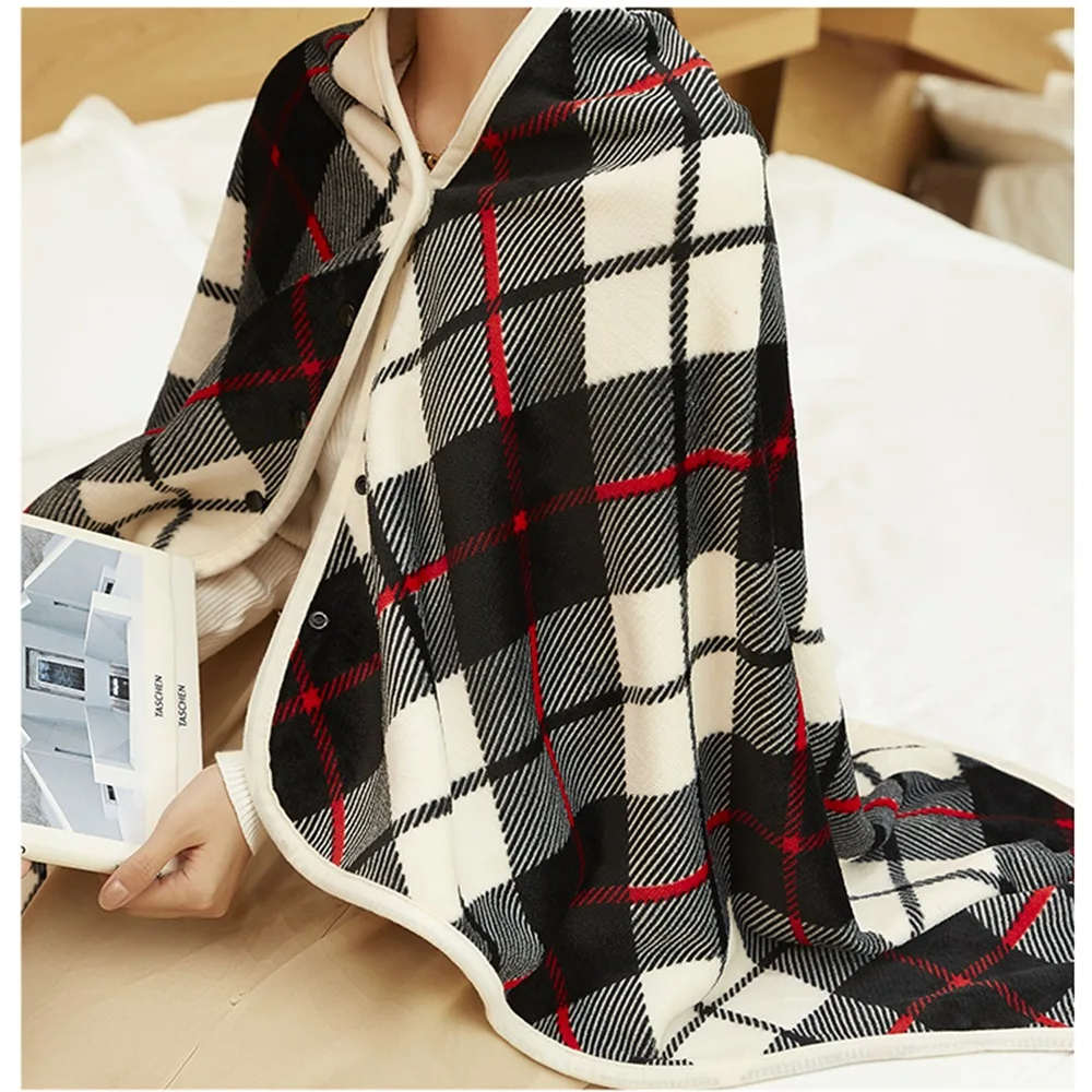 

Usb Adjustable Timing Electric Heated Blanket Warm Shawl Flannel Throw Blanket 140x80cm Winter Warm Home Heating Blanket