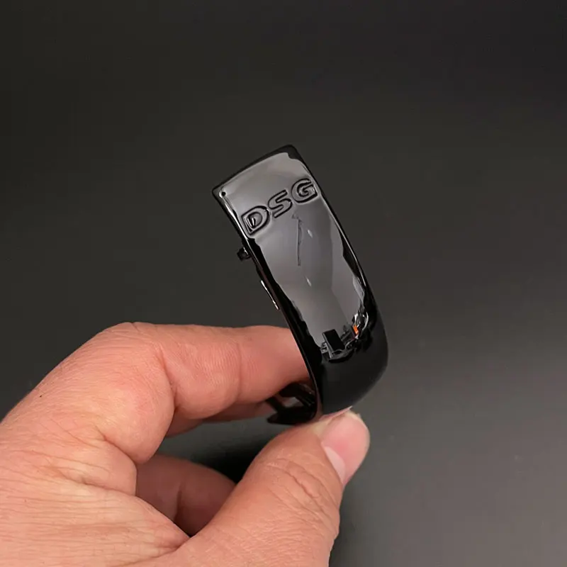 Хромированная матовая с кожаной ручкой переключения передач, боковая крышка DSG, эмблема для VW Golf 6 7 R GTI Passat B7 B8 CC R20 Jetta MK6 GLI