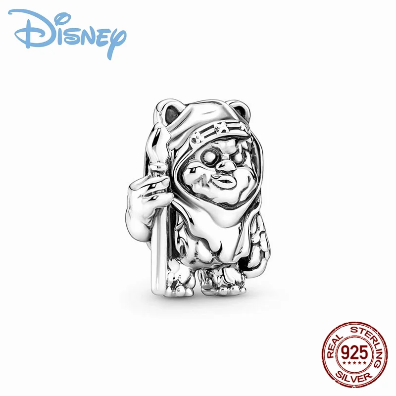 

Fits Original Pandora Bracelet Necklace 100%925 Silver Star Wars Ewoks Charm Bead Women Silver Color Pendant DIY Jewelry