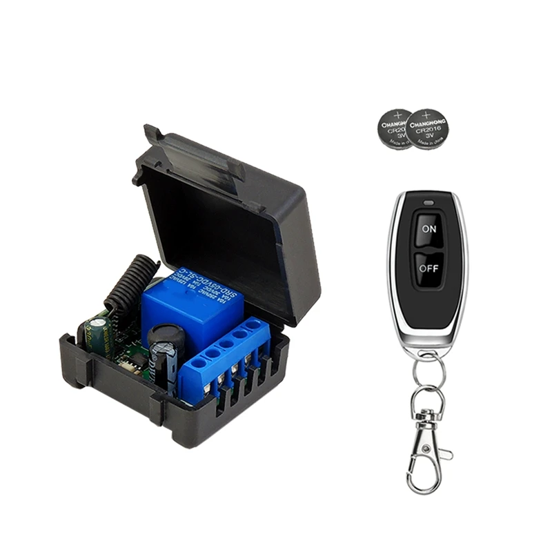 

433 Mhz RF Wireless Switch Receiver DC 12V Single Relay Receiver Module With ON/OFF Remote On Off Transmitter