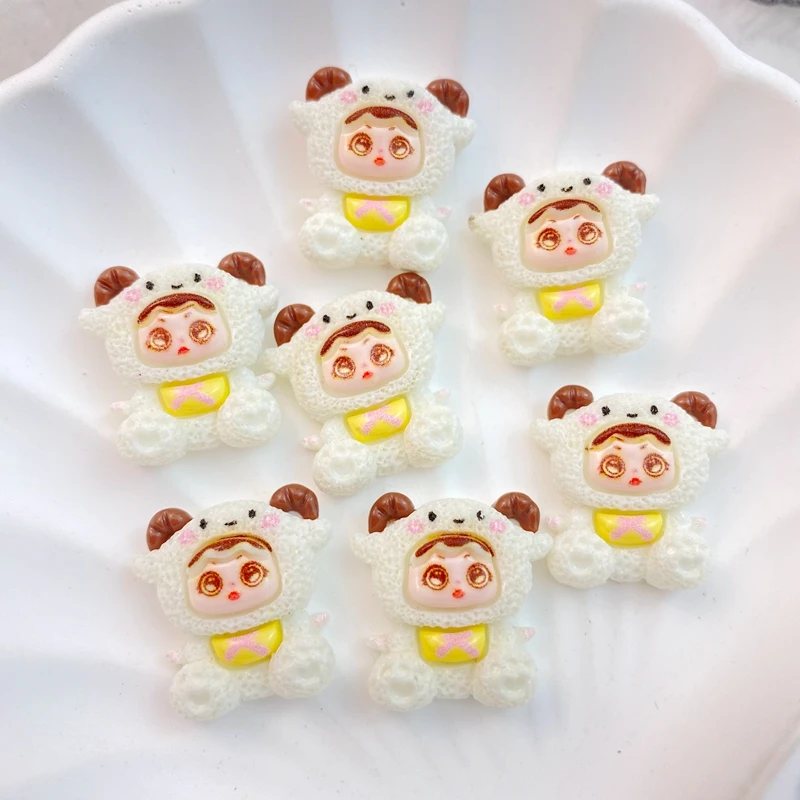 10 шт. новые милые мультяшные кролики собаки кошки серии орнамент с плоской