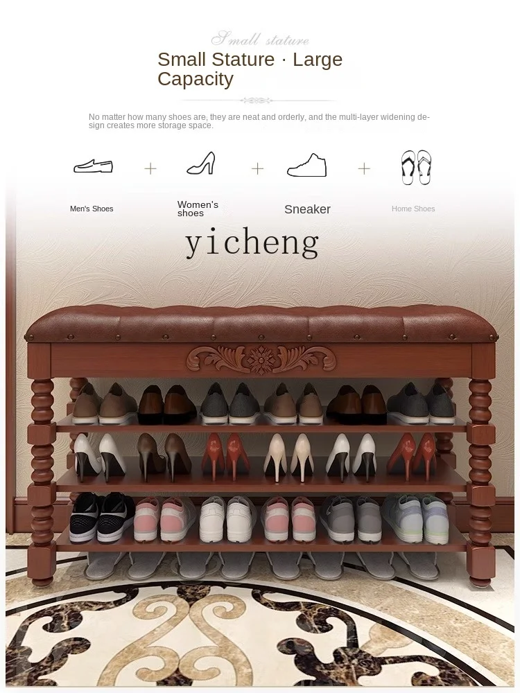 Стойка для обуви ZF1 из массива дерева многоярусная полка смены стойка хранения