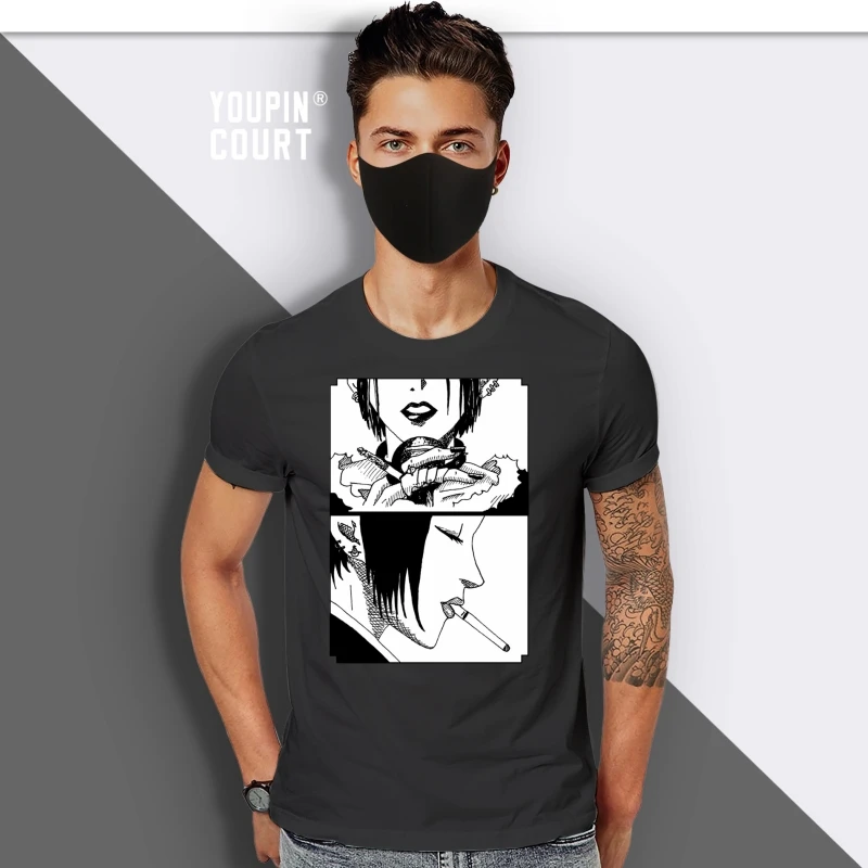

NANA T-Shirts for Men Manga Funny Crewneck Cotton TShirt