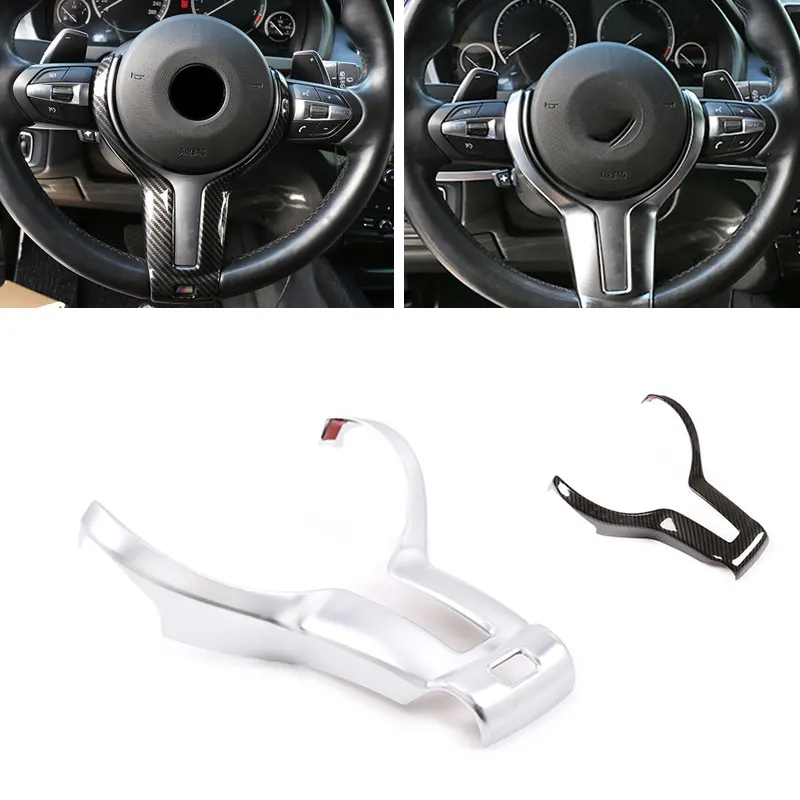 

Чехол на руль из углеродного волокна для BMW F06, F12, F13, F10, F20, F22, F30, X5, X6, F32, F34, F15, аксессуары для интерьера автомобиля, отделка