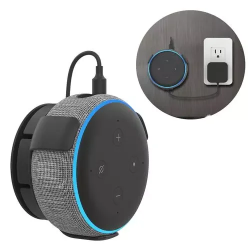 

Wall Mount Holder For Echo Dot 3rd Generation Smart Home Speakers Built-in Cable Management Space-Saving Wall Bracket