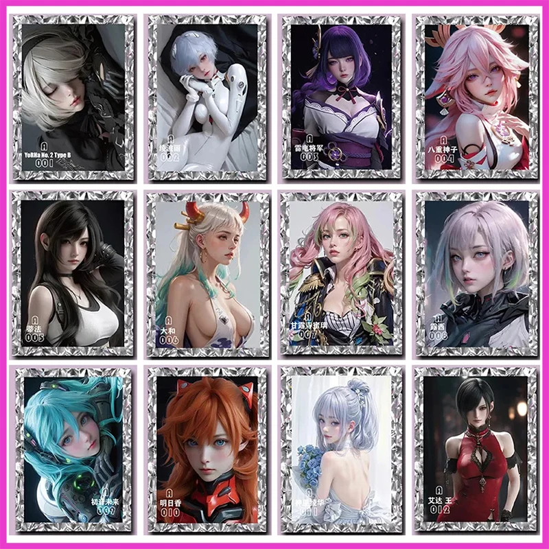 Аниме История богини редкие вспышки с отражениями Ayanami RAI Beelzebul Yae Miko игрушки для