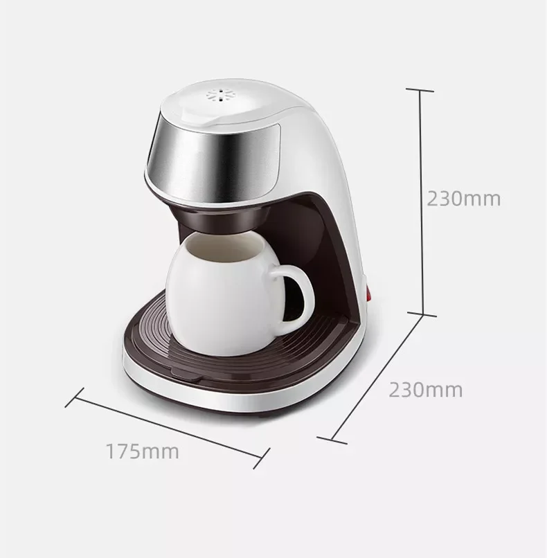 Semi-automatic 220V Electric Coffee Machine Portable Household Mini Drip Coffee Maker  300ML Home Appliance For Home Office enlarge