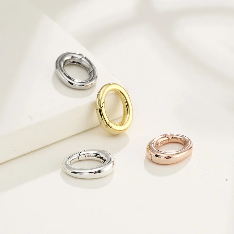 Double Head 8-shaped Buckle S925 Sterling Silver Necklace Buckles Sterling Silver Pearl Universal DIY Jewelry Making Accessories