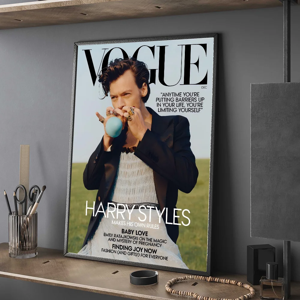 Знаменитая поп-певица H-Harris_Styles белая бумага плакат HD качество настенная живопись