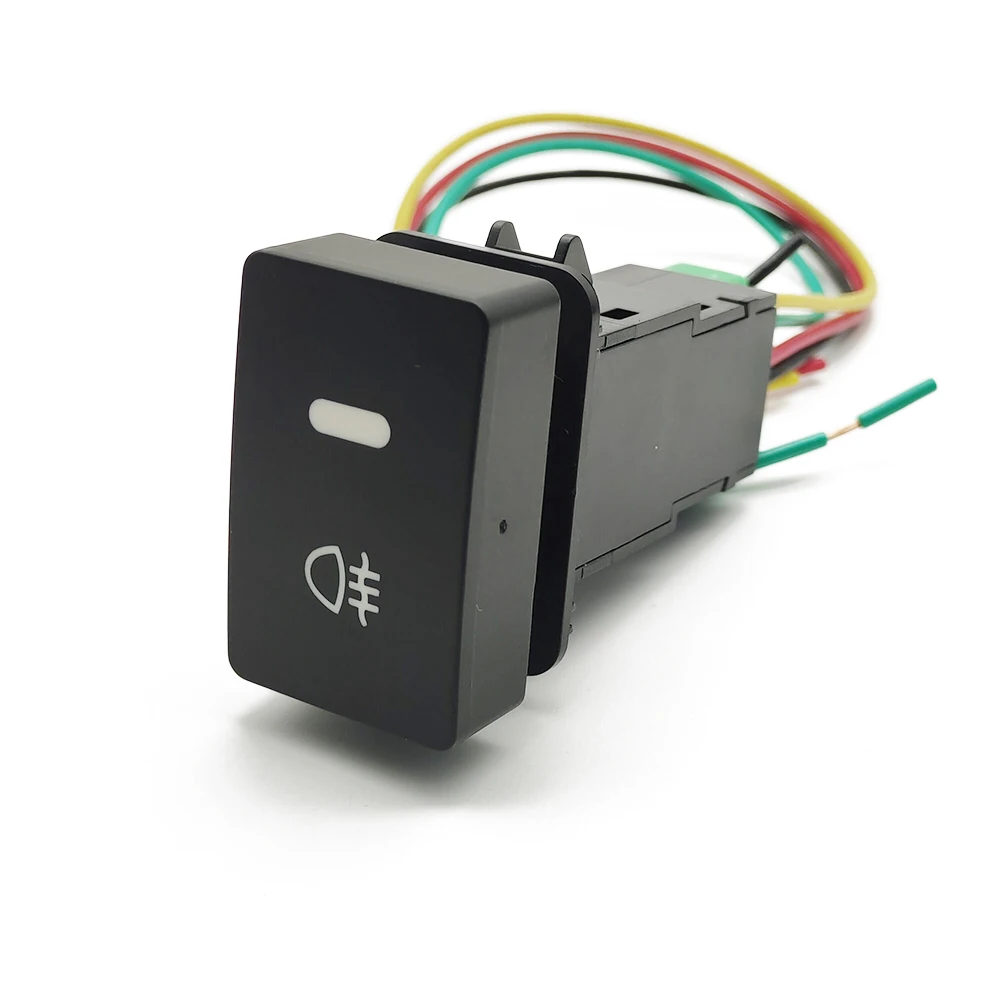 

Для Honda Fit HRV CRV VEZEL 2017 2018 2019 2020 2021, переключатель заднего противотуманных фар, кнопка переключения обогрева зеркала заднего вида с проводом