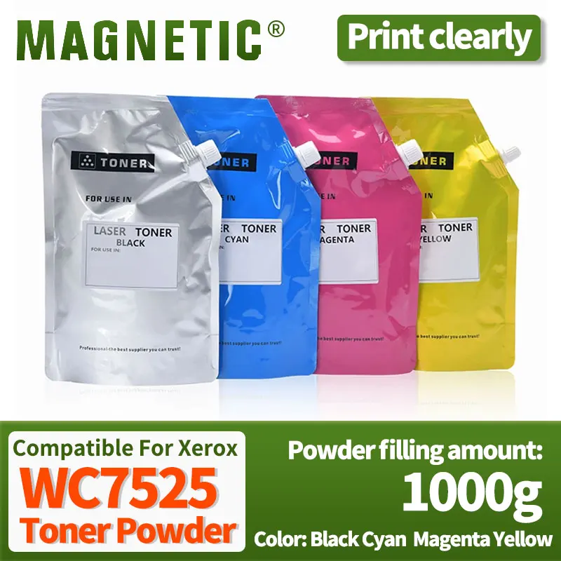 1000 г WC7525 Тонер-порошок для Xerox Apeospore-IV C2275/C3380/C3371/C3375/C4470/C4475/C5570/C5575 цветная Заправка