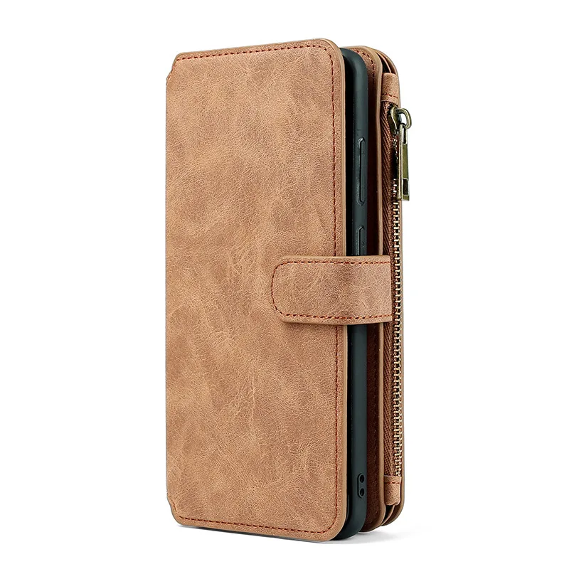 Megshi Detachable Flip Leather Phone Cases For Google Pixl 7 6 6a Pixl7 Pro Xl Business Wallet Phone Cover Case Bag