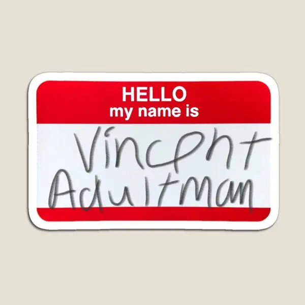 

Vincent Adultman Nametag Magnet Toy Magnetic Cute Children Holder Baby Home Kids Colorful Stickers Decor for Fridge Organizer