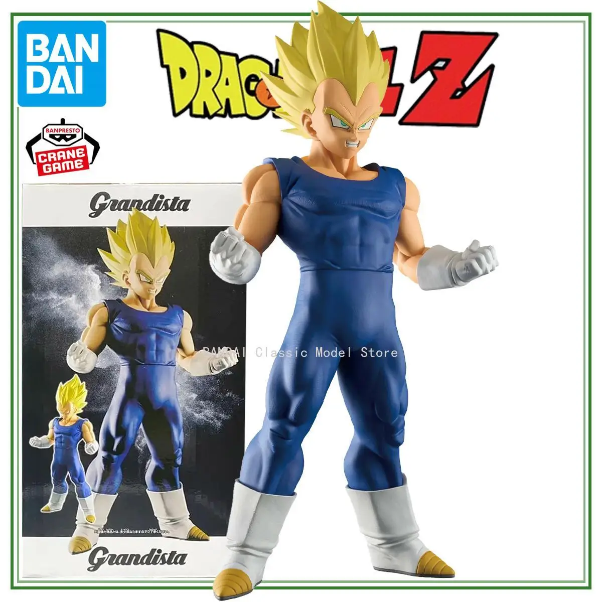 Фото В наличии оригинальная фигурка BANDAI DRAGON BALL Z Grandista Vegeta, цельная модель аниме, оригинальная игрушка в штучной упаковке №1