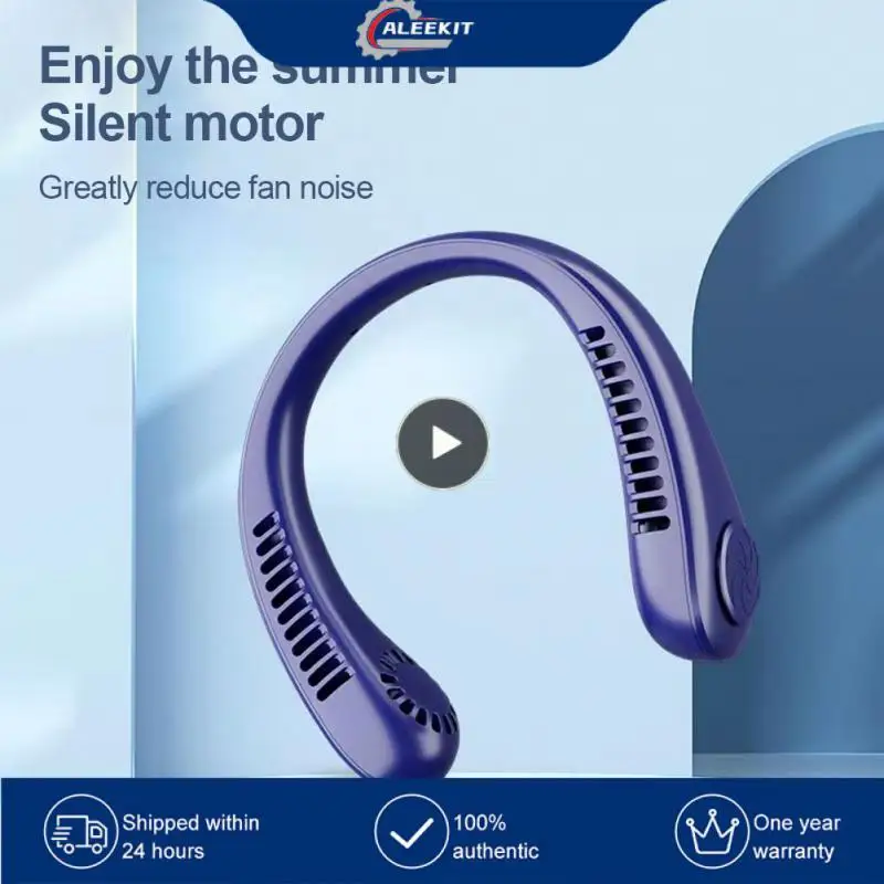 

Hanging Neck Fan Bladeless Lazy Ventilador Portable Summer Air Cooling Fans Neckband Fans Ventilation System Neck Cooler Mute