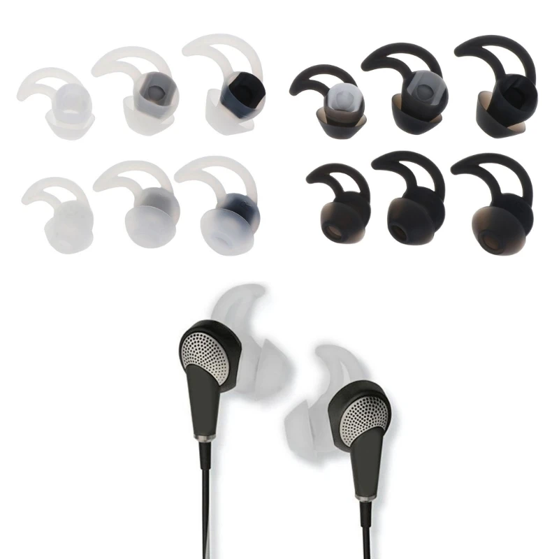 

Silicone Ear Tips Earphones Earbuds Pads for BOSE Sound Sport Wireless QC20 QC30