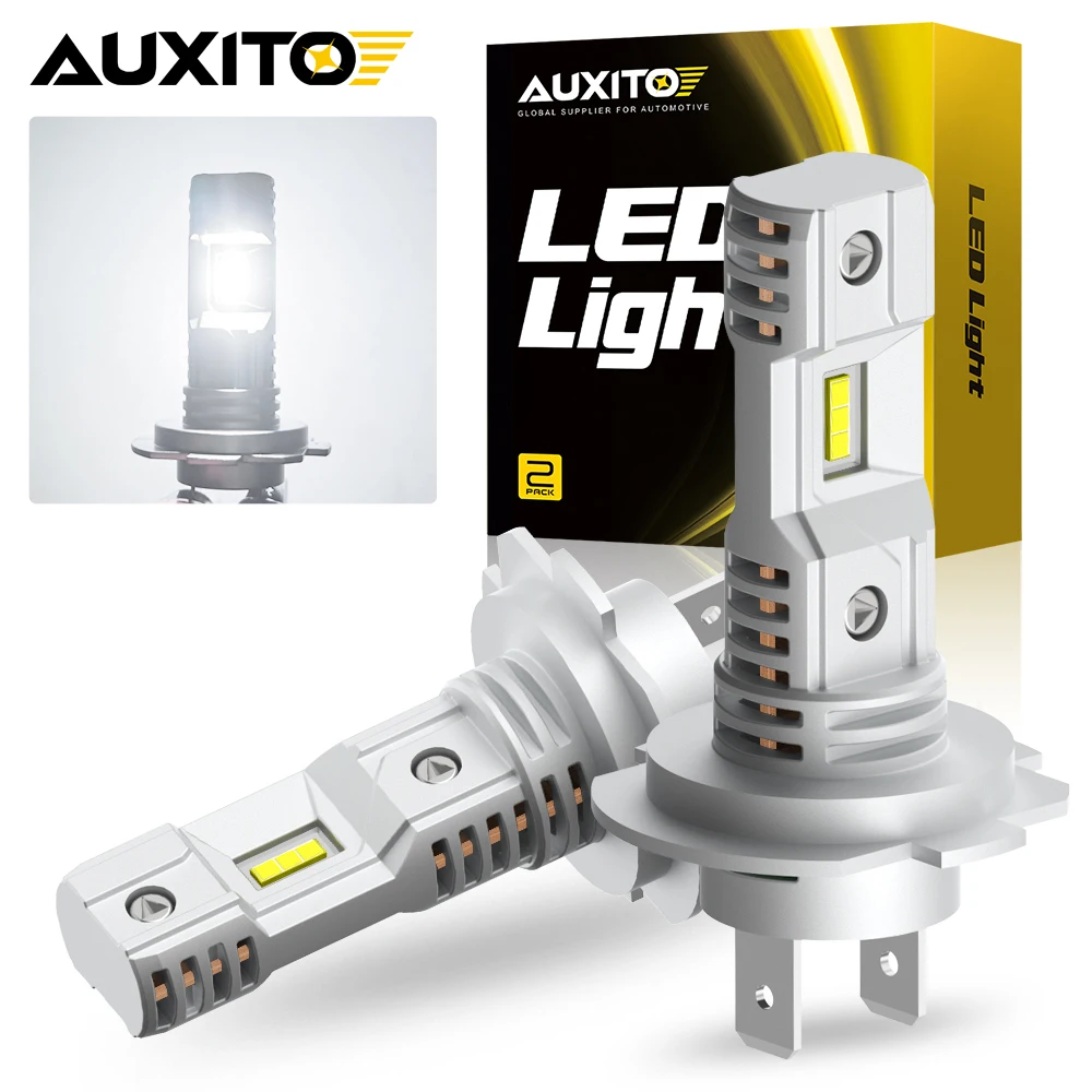 

AUXITO 2Pcs Mini LED Headlight Bulb 6500K White for Ford Focus 2 3 Fiesta Fusion Range Mustang Hyundai Santa LED Bulb Head Lamp