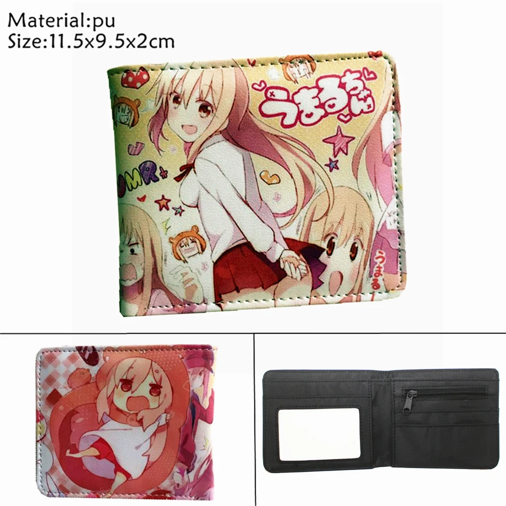 

Anime Himouto! Umaru-chan Leather Wallet Bifold Short Casual Teenager Coin Pocket Photo Card Holder Layers Women Cartoon Purses