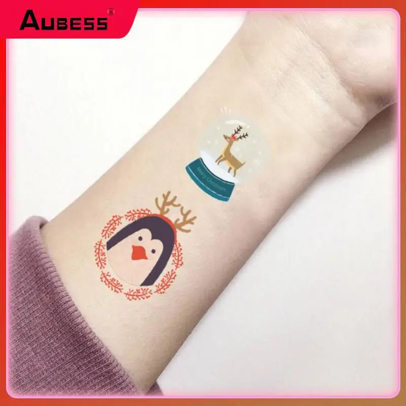 

Christmas Temporary Tattoos For Kids Waterproof Body Face Stickers Birthday Stocking Stuffed Xmas Gifts Party Favors For Kid