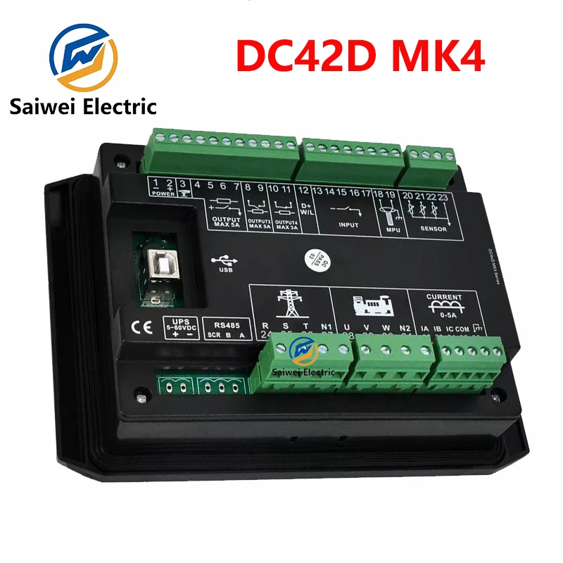 Контроллер для дизельного генератора контроллер остановки запуска бензина DC40D MK4