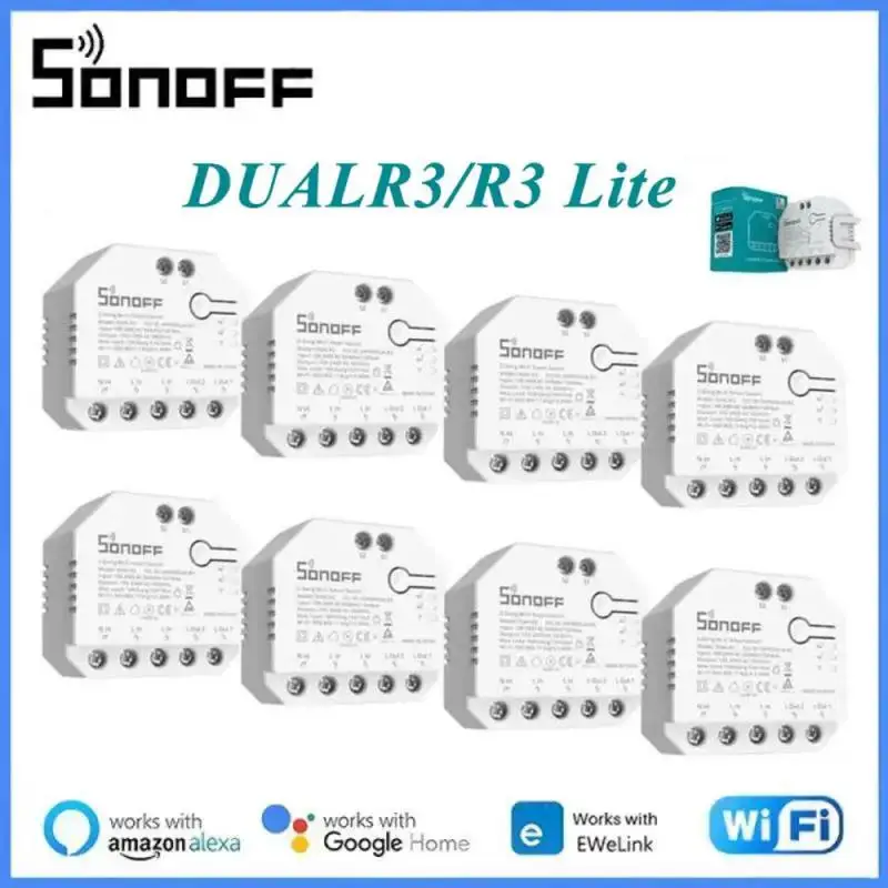 Смарт-переключатель для штор SONOFF DUALR3 Dual R3 Lite с Wi-Fi электрического моторизованного