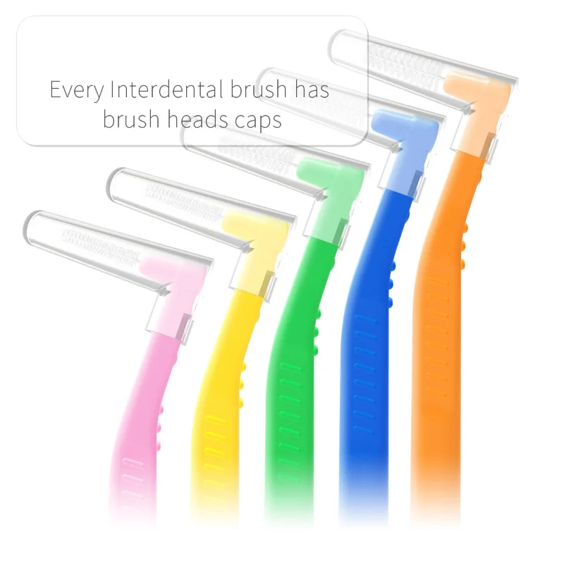 

Interdental Brush L-shaped Ultra-fine Soft Bristles Orthodontic Special Gap Cleaning Short