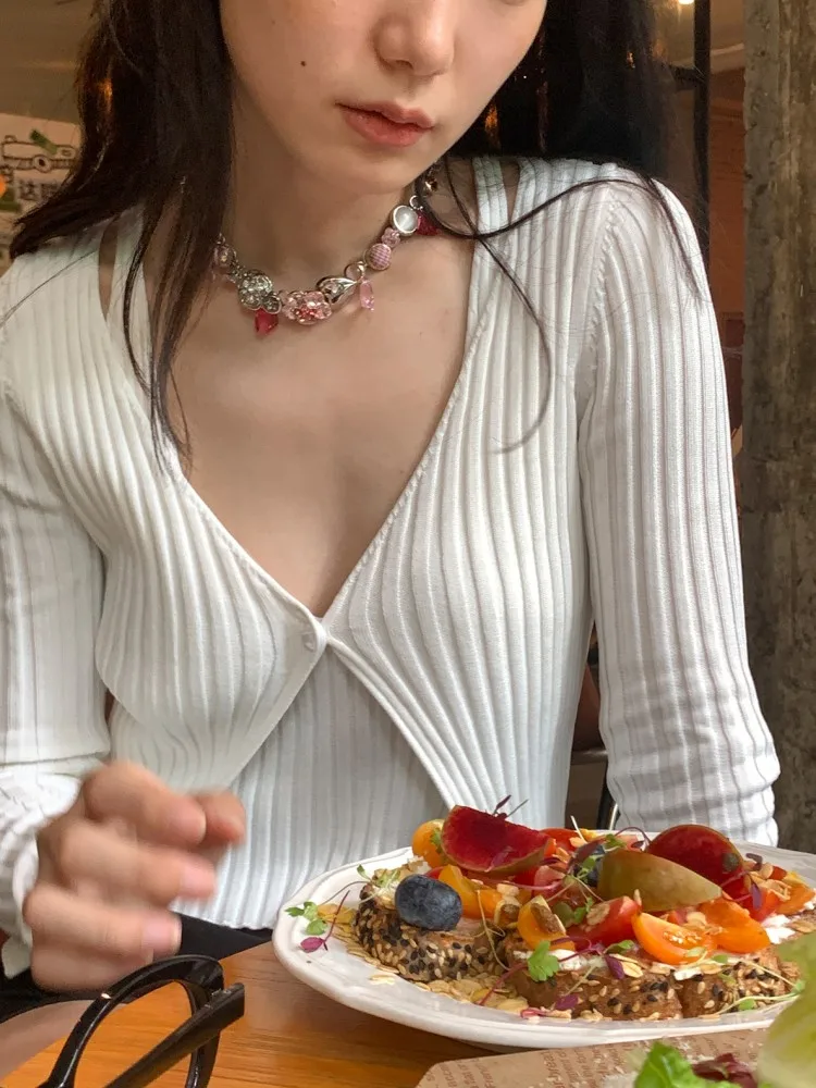 Романтическое ожерелье HUANZHI INES с милыми розовыми цветами красочный винтажный