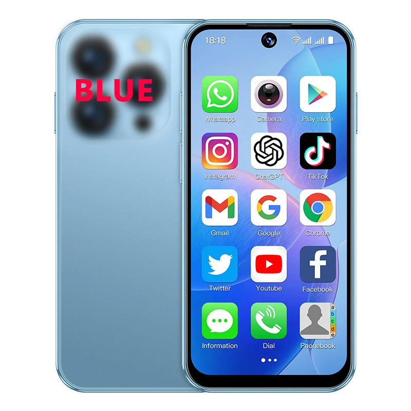 SOYES XS19 3G Мини-смартфон Android 10.0 Dual SIM в режиме ожидания 3,88-дюймовый мобильный телефон HD 2 ГБ + 16 ГБ 2000 мАч Маленькие сотовые телефоны Face ID (art.: 3920d2dcf7a8d) - 3920d2dcf7a8d