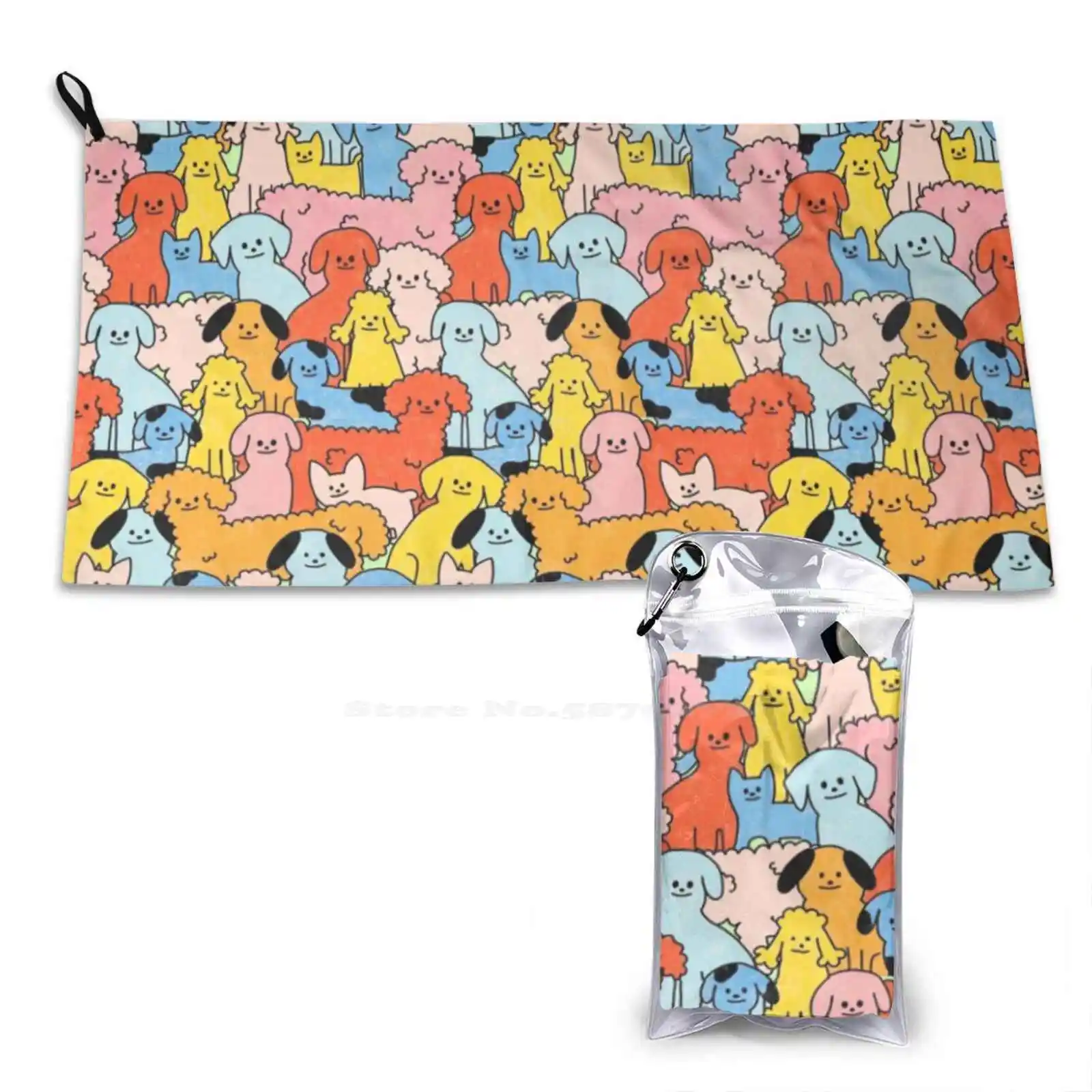 S Dogs Doggies Doodle Funky Repeating Pattern Pets Animal