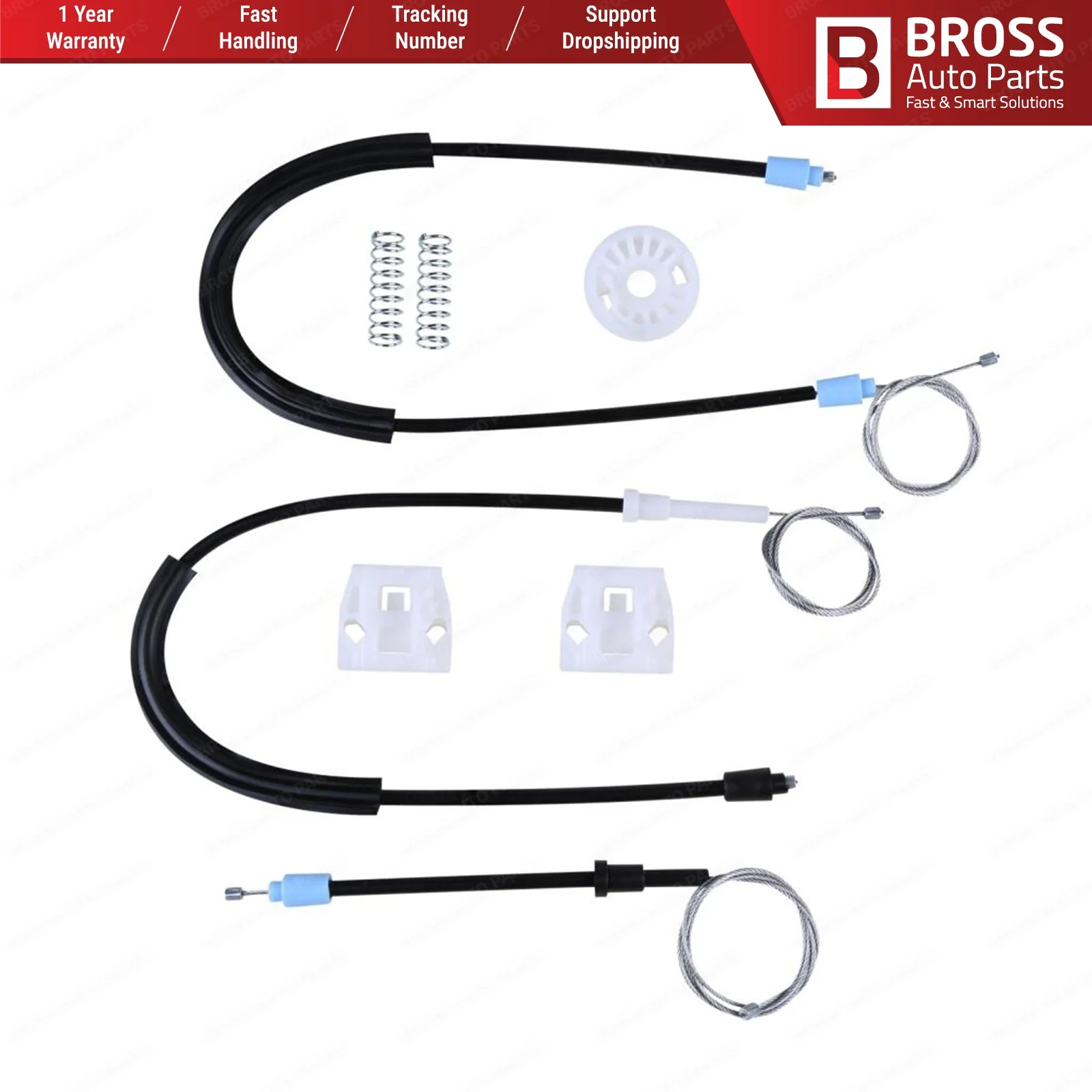Bross автозапчасти BWR638 электрическая мощность регулятор окна Ремонтный комплект
