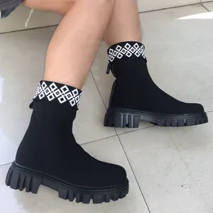 Women's Boots Print Boots Womens Shoes Platform For Women Boots Wedge Boots Women 8.5 Black Boots Womens High Heeled Boots