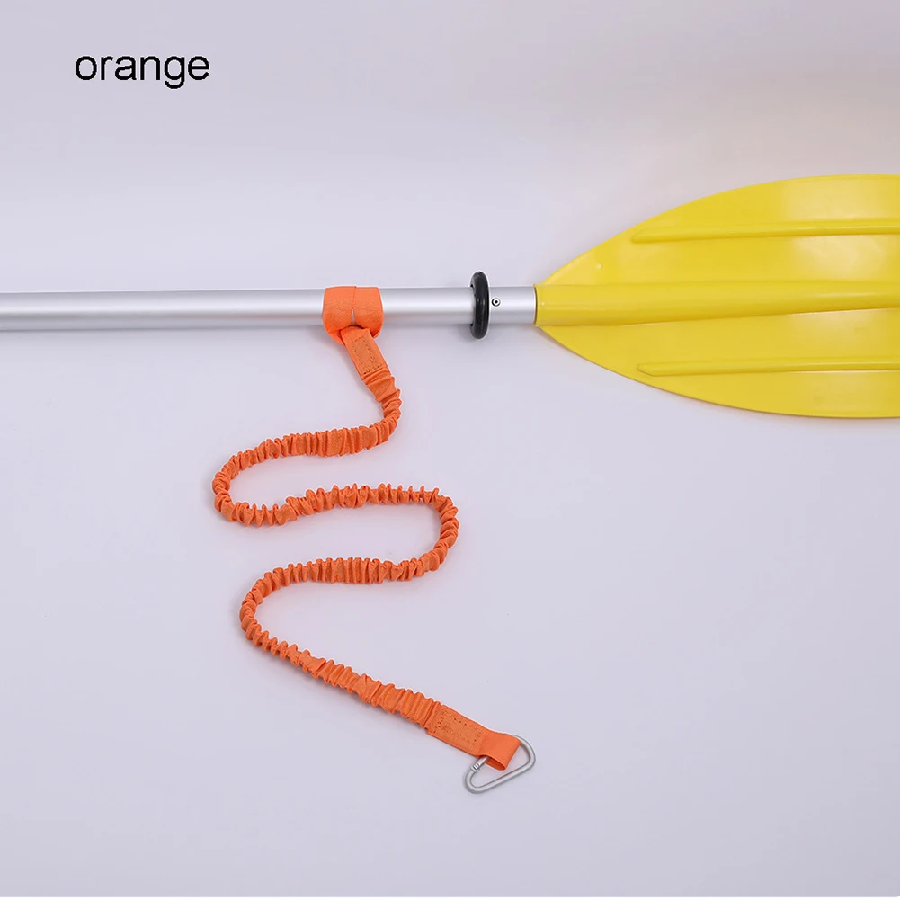 

Elastic Kayak Paddle Leash Adjustable with Hook Fishing Rod Pole Coiled Lanyard