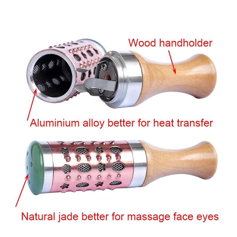Hot Suit New Type Swiveling Moxa Stick Smokeless Mugwort Roll gift Meridian Chart | Moxibustion