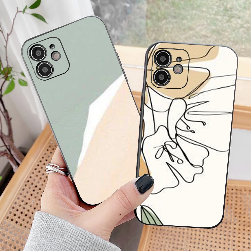 

Phone Case For Funda iPhone 13 12 11 Pro Max 12 13 Mini X XR XS Max 6 6s 7 8 Plus Back Celular Soft Etui