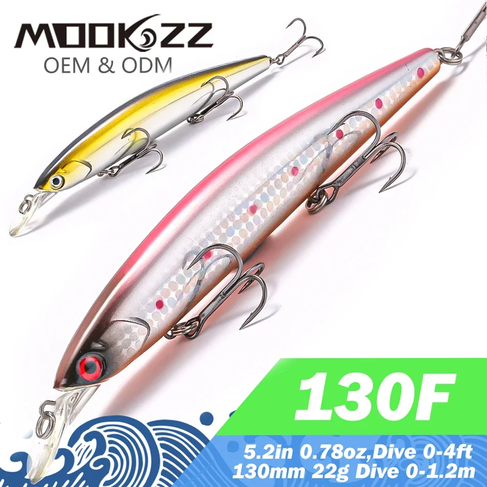 Плавающая жесткая рыболовная приманка 130 мм 22 г