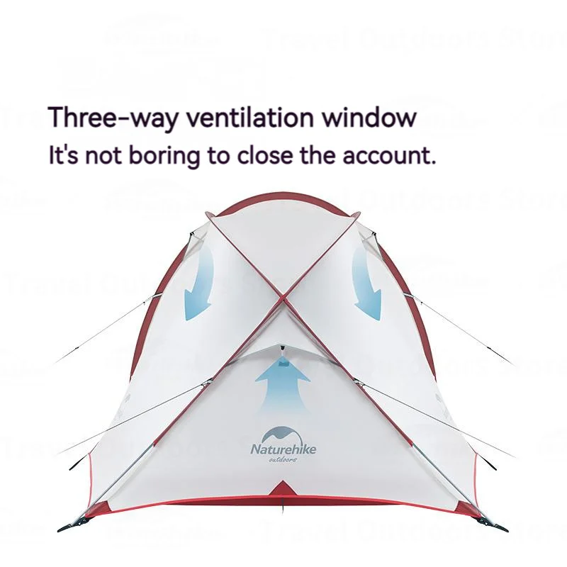 Naturehike Hiby Сверхлегкая палатка для кемпинга на 3-4 человека уличная нейлоновая